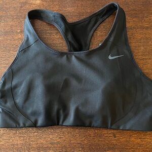 Black Nike High Support Victory Shape Sports Bra Size Medium